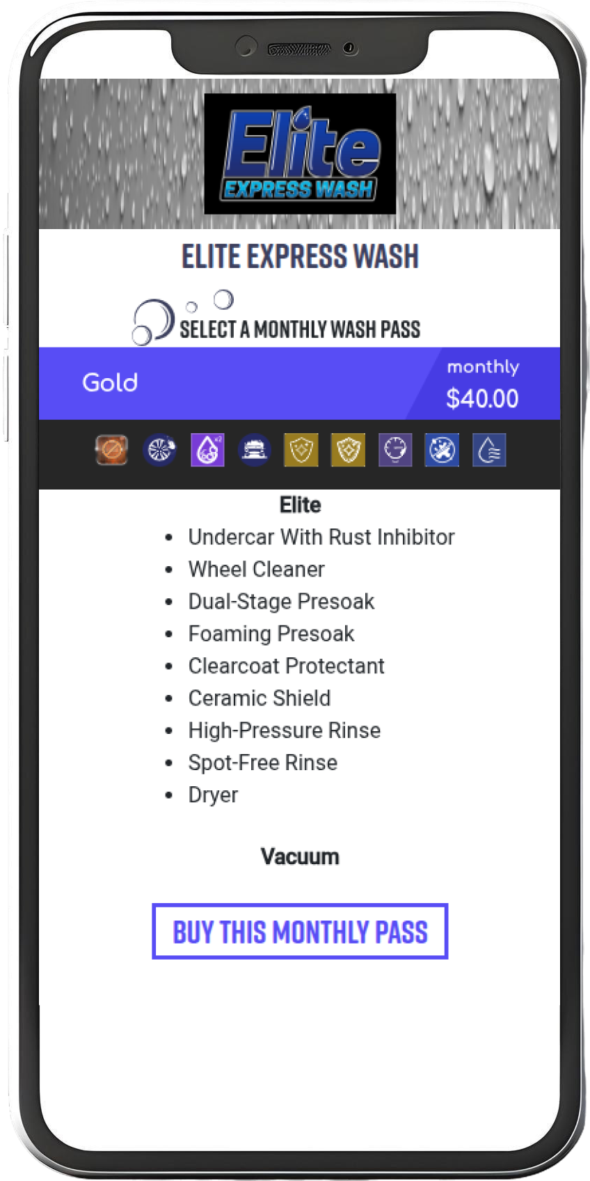 Elite Express Wash gift pass